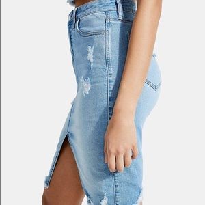 guess naomi denim skirt